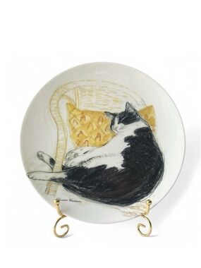 Royal Doulton 'Fred Asleep' Royal Mail Cat Plate